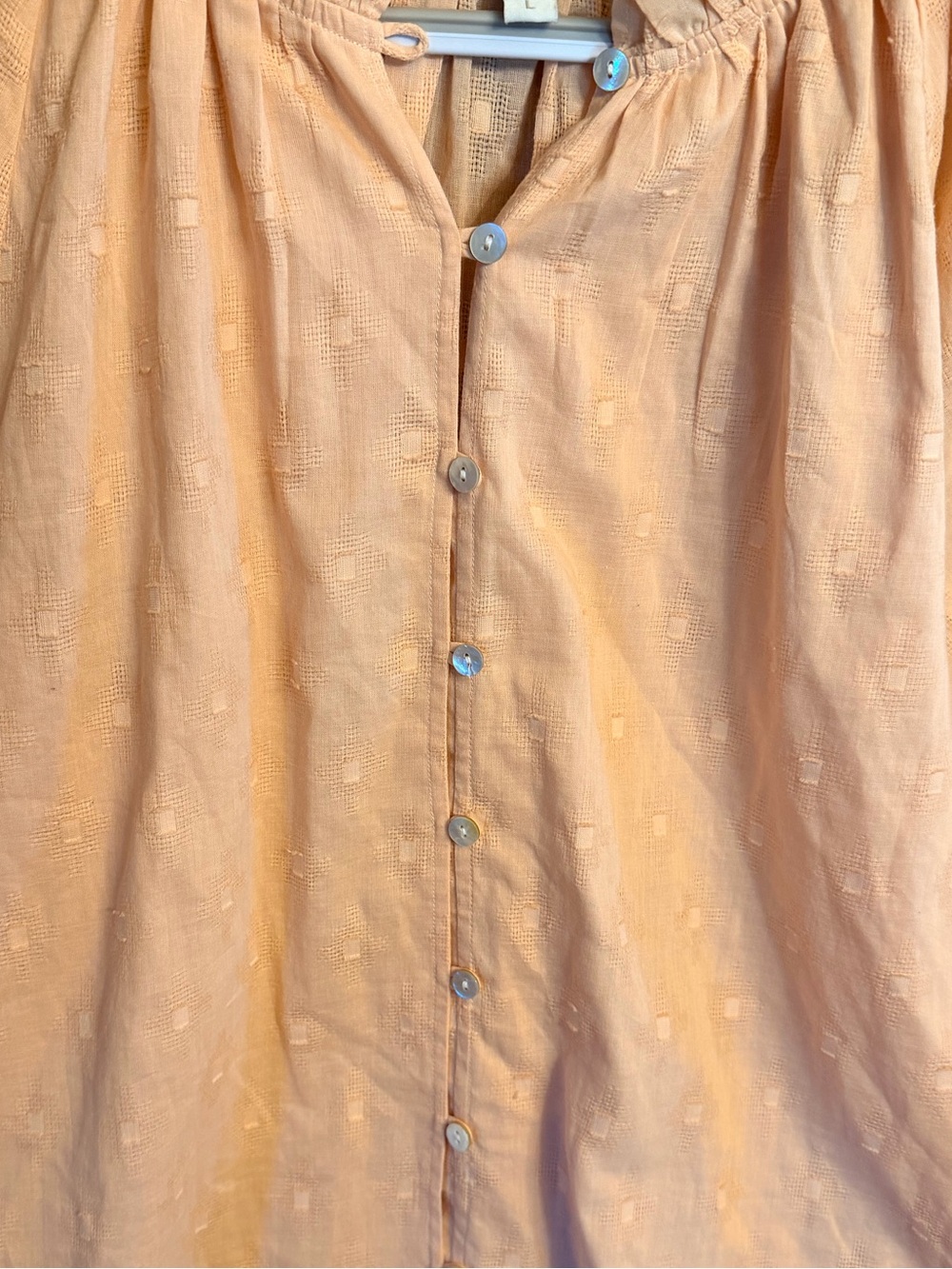 Cleobella 100% Cotton Peasant Long Sleeve Shirt Size Large - Picture 8 of 12